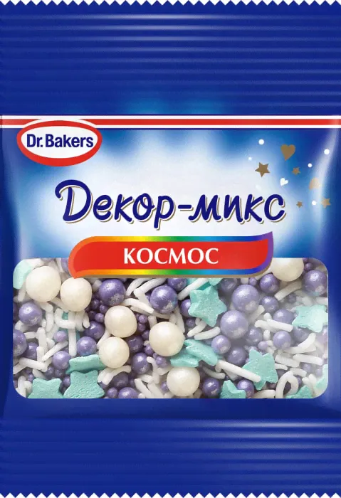 Декор Dr.Bakers микс космос 10г