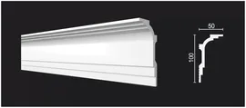 DD515 Decor Dizayn / Декор Дизайн плинтус карниз потолочный из дюрополимера 100х60