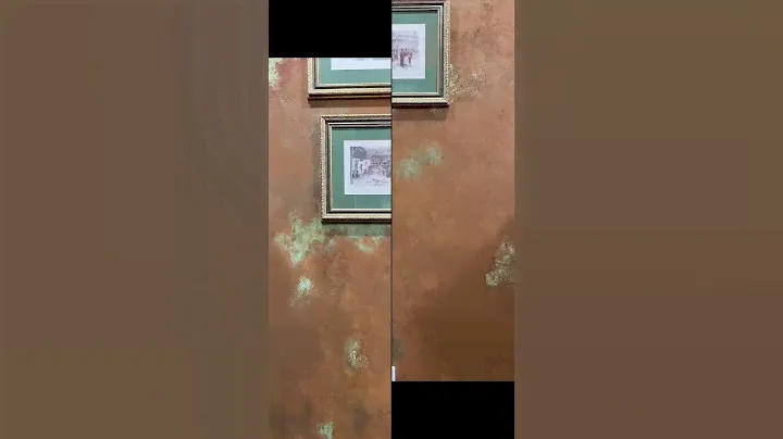 Декоративная штукатурка ржавая стена, металл и медь #окись #декоративная #штукатурка #ржавчина