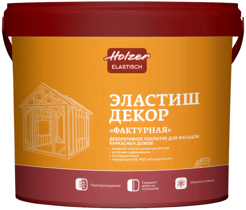 Краска Holzer Эластиш Декор Фактурная (25 кг)